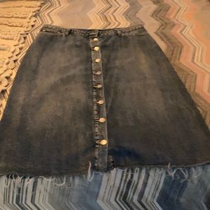Ralph Lauren Denim Button Up Skirt